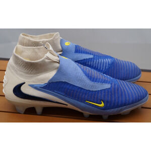 Nike Phantom 6 Low Elite FG LV8 White Blue HQ2331-400 Men's Size 9